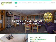 Tablet Screenshot of greenleaffamilydentistry.com